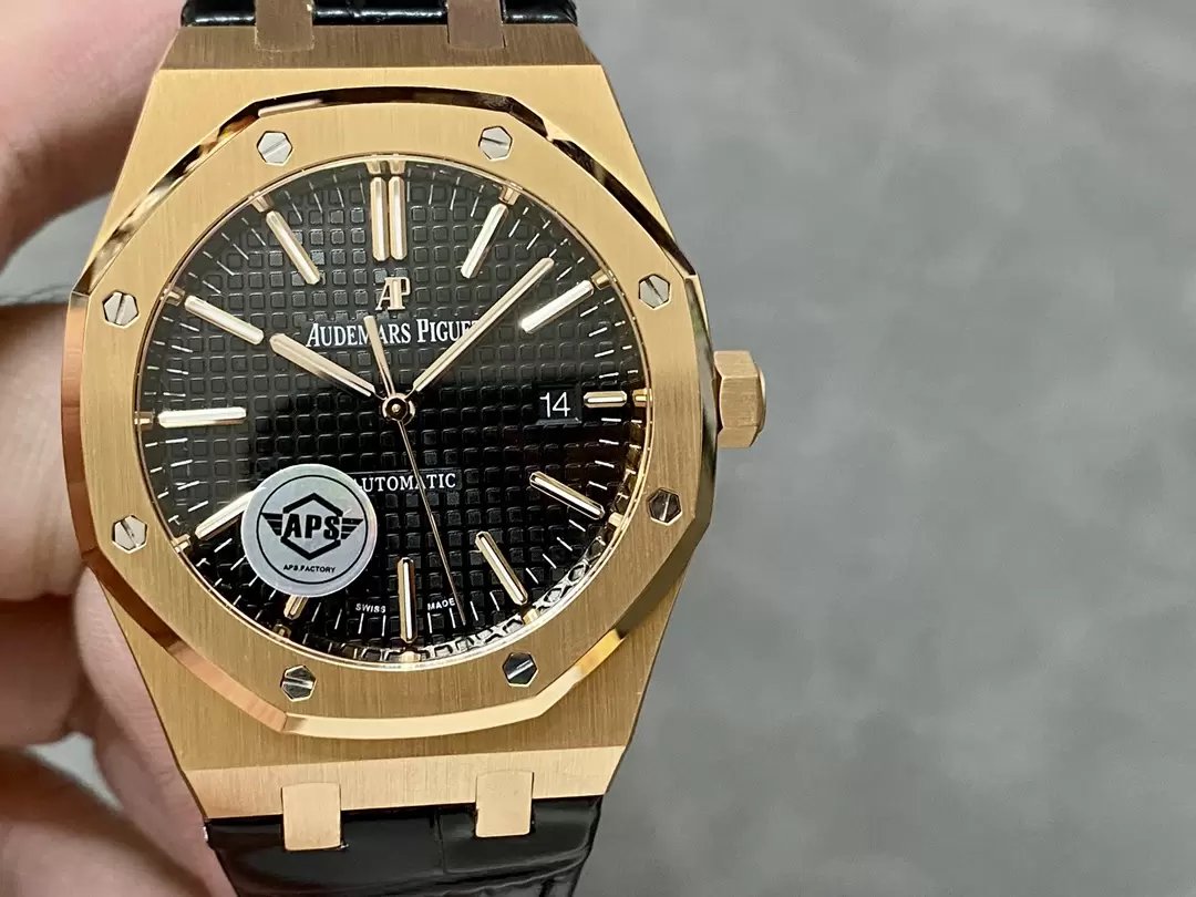 Audemars Piguet Royal Oak 15400OR.OO.D002CR.01 APS Factory V3 1:1 Meilleure édition Cadran noir 