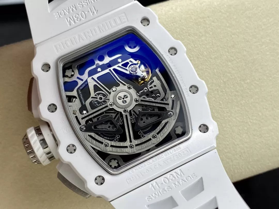 Richard Mille RM11-03 Meilleure édition KU+ Factory [KV - V5] Version Carbone Blanc 