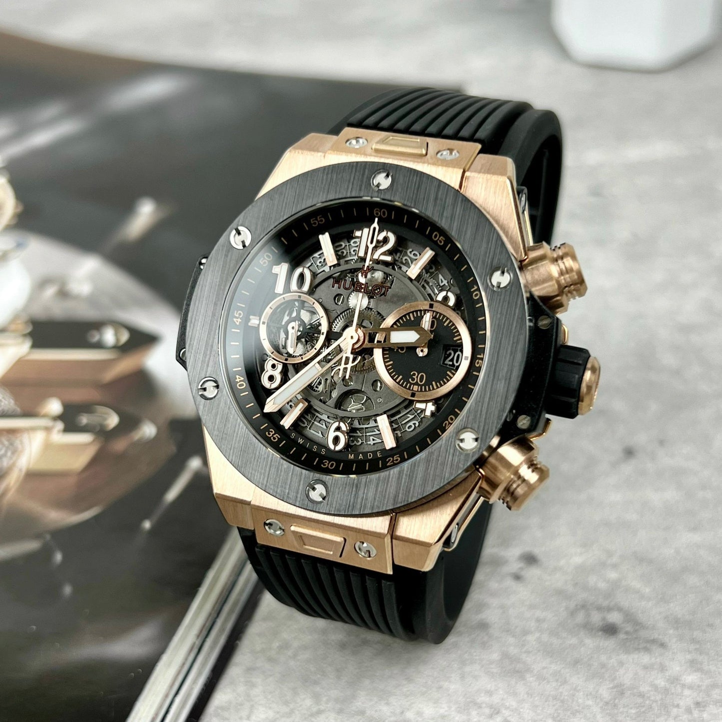 Hublot Big Bang Unico 441.OM.1181.RX 42 mm 1: 1 Meilleure édition BBF Factory Bracelet en caoutchouc 