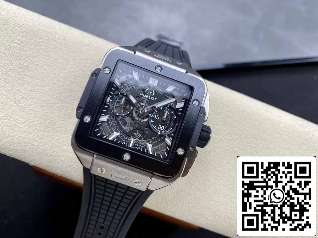 Hublot SQUARE BANG UNICO 821.NM.0170.RX 1:1 Meilleure édition BBF Factory Lunette noire