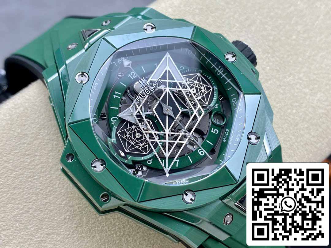 Hublot Big Bang Sang Bleu II 418.GX.5207.RX.MXM22 1:1 Meilleure édition BBF Factory Green Ceramic 