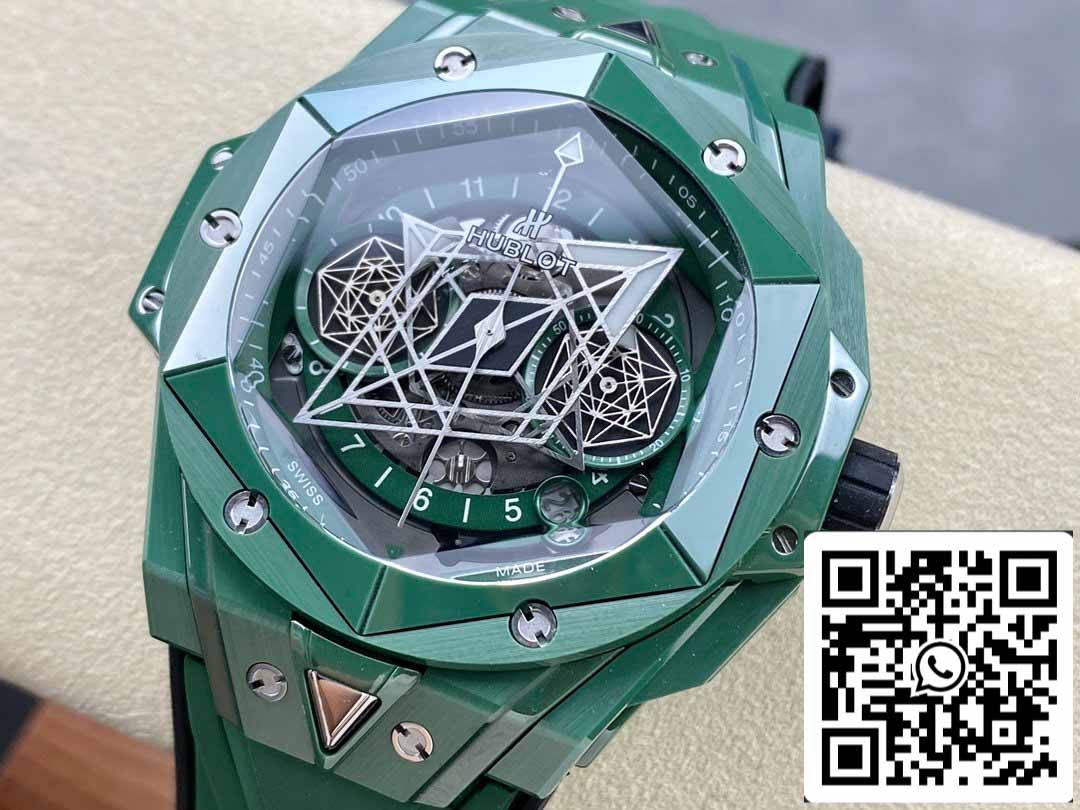 Hublot Big Bang Sang Bleu II 418.GX.5207.RX.MXM22 1:1 Meilleure édition BBF Factory Green Ceramic 