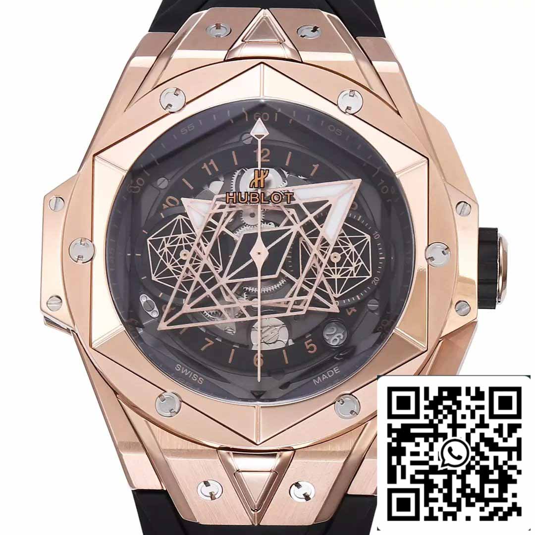 Hublot Big Bang Sang Bleu 418.OX.1108.RX.MXM19 1:1 Meilleure édition BBF Factory Bracelet noir 