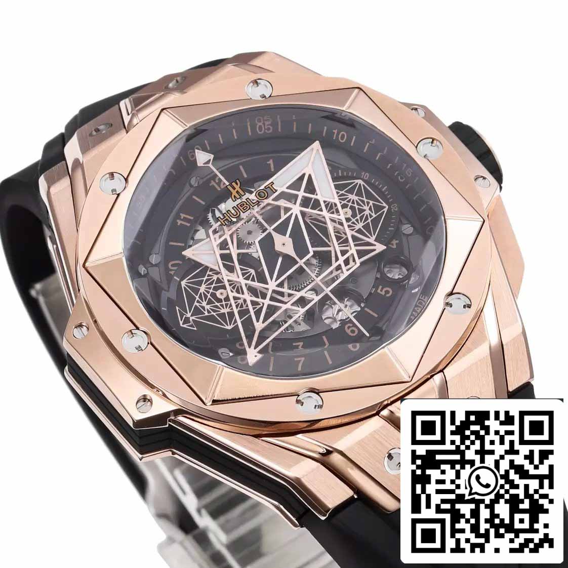 Hublot Big Bang Sang Bleu 418.OX.1108.RX.MXM19 1:1 Meilleure édition BBF Factory Bracelet noir 