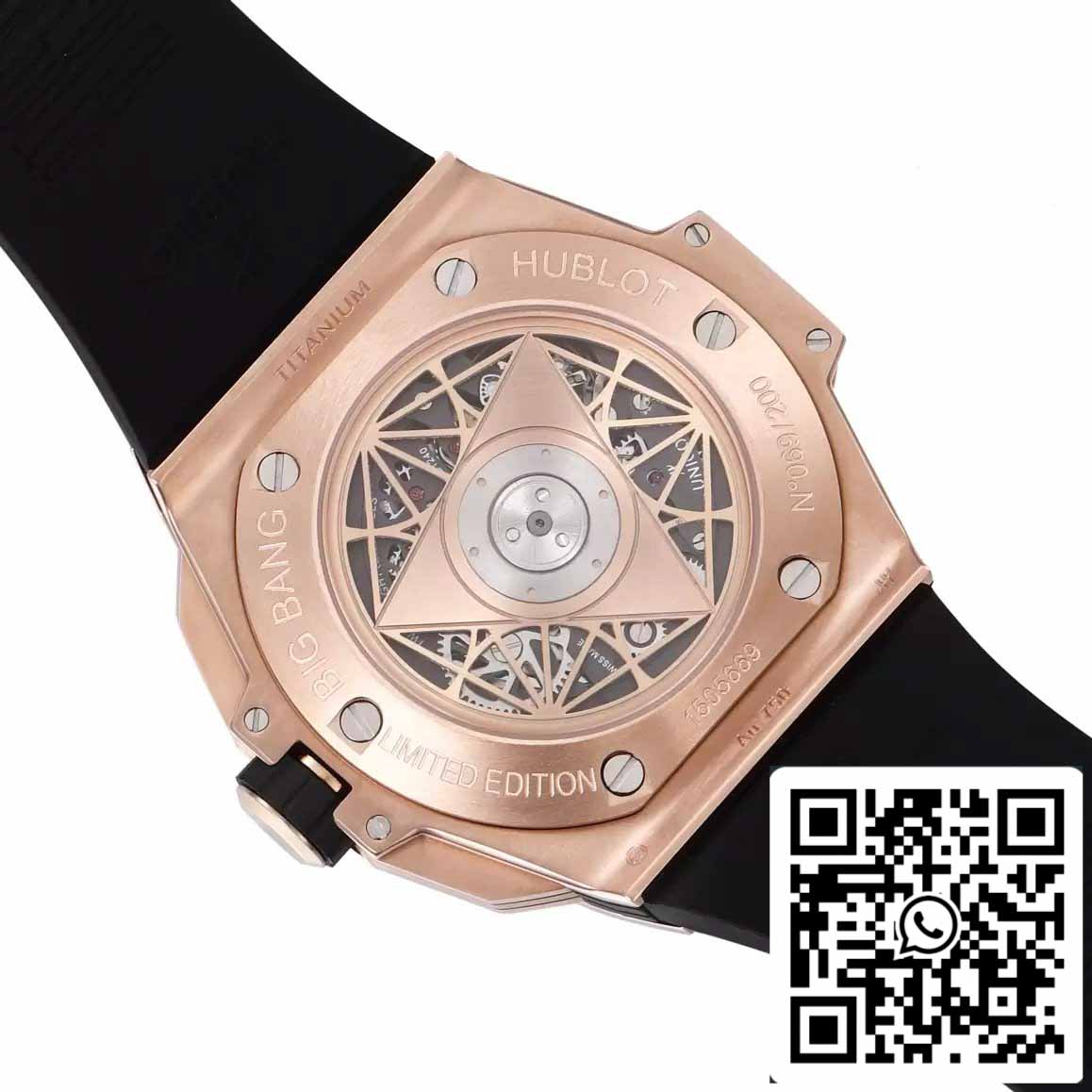 Hublot Big Bang Sang Bleu 418.OX.1108.RX.MXM19 1:1 Meilleure édition BBF Factory Bracelet noir 