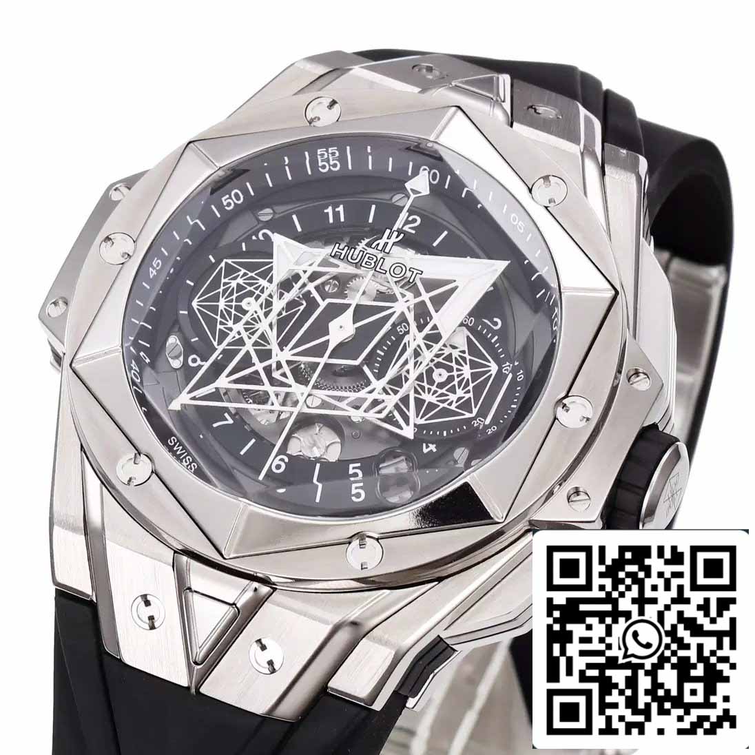 Hublot Big Bang Sang Bleu 418.NX.1107.RX.MXM19 1:1 Mejor Edición BBF Factory Correa Negra 