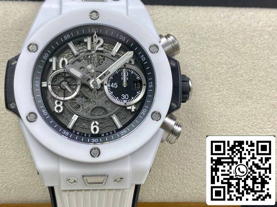 Hublot Big Bang Unico 411.HX.1170.RX 1:1 Meilleure édition BBF Factory Céramique blanche 