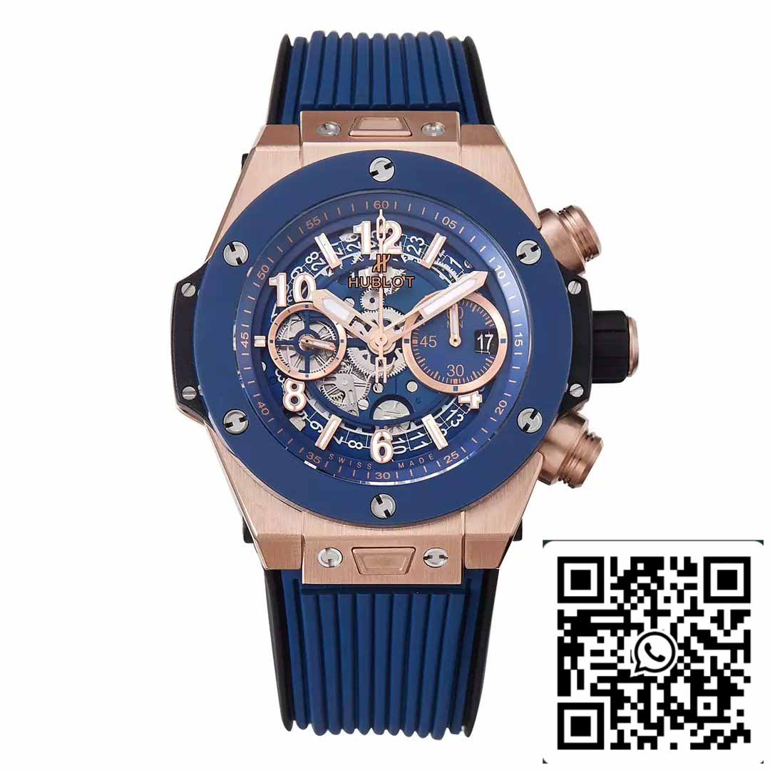 Hublot Big Bang Unico King Gold Blue Ceramic 421.OL.5180.RX 1:1 Meilleure édition BBF Factory 