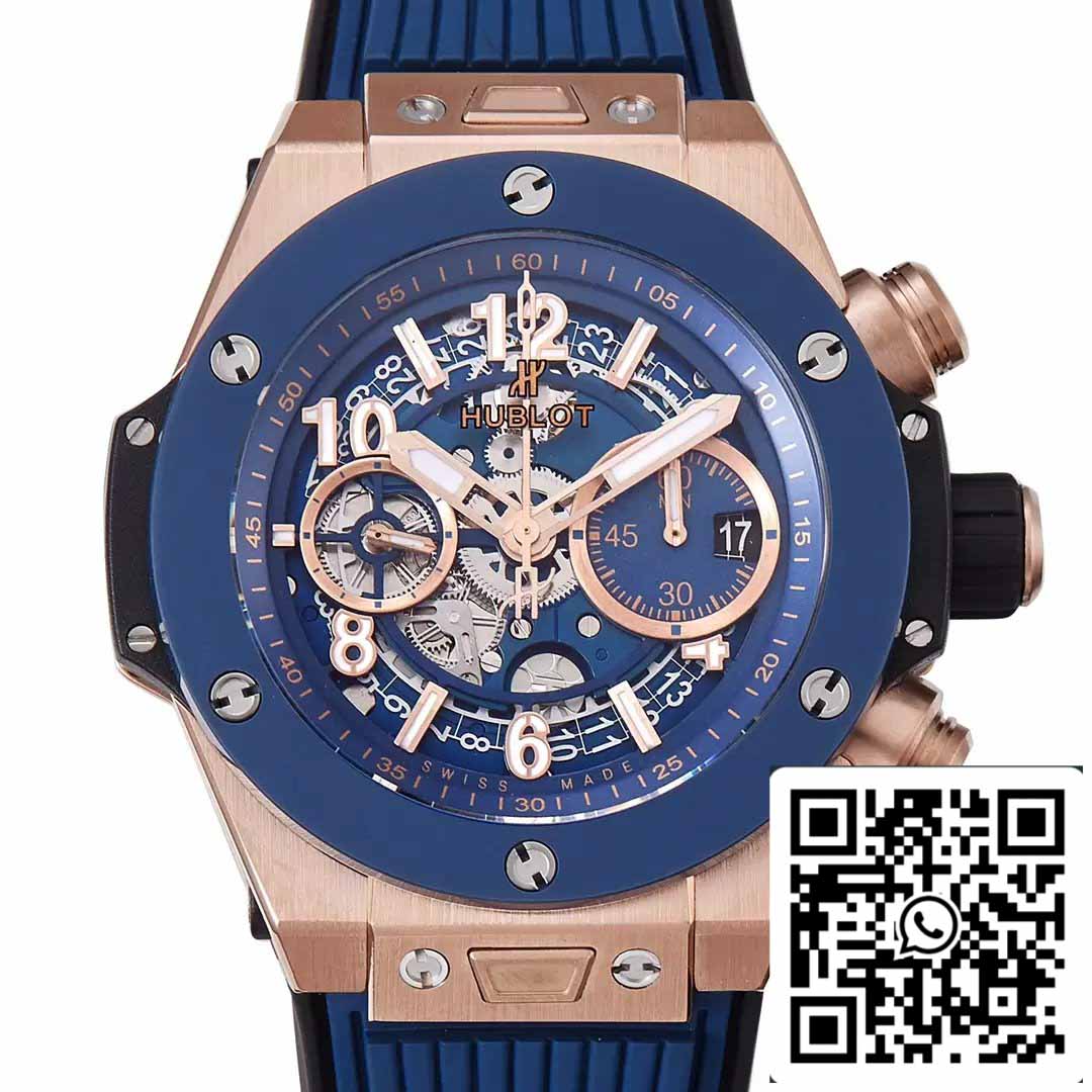 Hublot Big Bang Unico King Gold Blue Ceramic 421.OL.5180.RX 1:1 Meilleure édition BBF Factory 