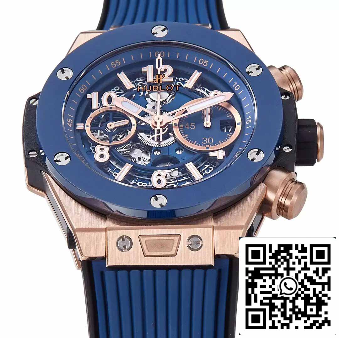 Hublot Big Bang Unico King Gold Blue Ceramic 421.OL.5180.RX 1:1 Meilleure édition BBF Factory 