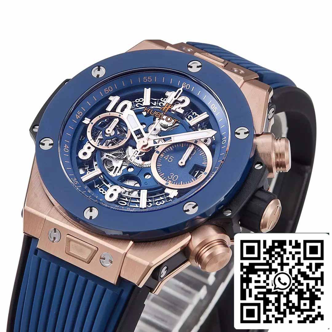 Hublot Big Bang Unico King Gold Blue Ceramic 421.OL.5180.RX 1:1 Meilleure édition BBF Factory 