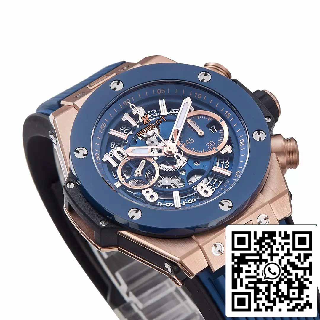 Hublot Big Bang Unico King Gold Blue Ceramic 421.OL.5180.RX 1:1 Meilleure édition BBF Factory 