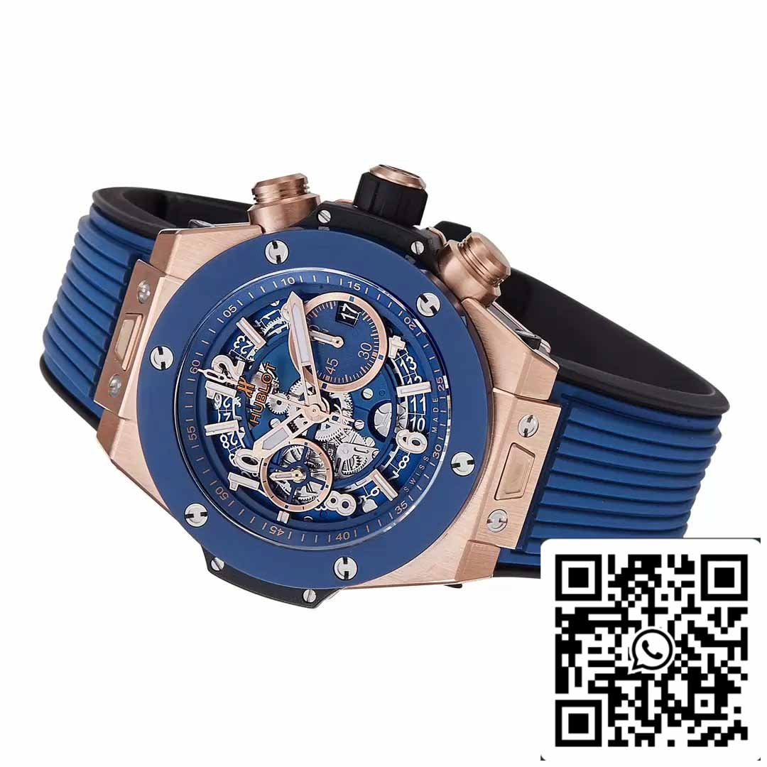 Hublot Big Bang Unico King Gold Blue Ceramic 421.OL.5180.RX 1:1 Meilleure édition BBF Factory 