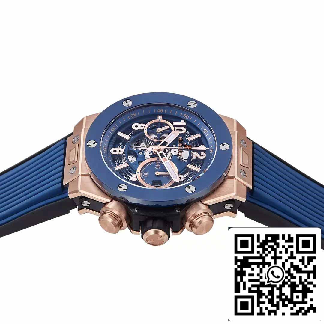 Hublot Big Bang Unico King Gold Blue Ceramic 421.OL.5180.RX 1:1 Meilleure édition BBF Factory 