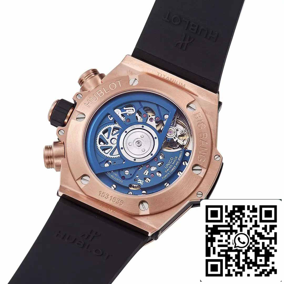 Hublot Big Bang Unico King Gold Blue Ceramic 421.OL.5180.RX 1:1 Meilleure édition BBF Factory 