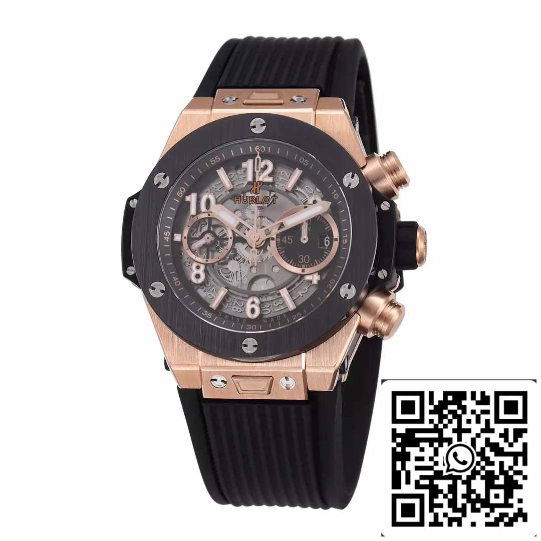 Hublot Big Bang Unico King Gold Black Ceramic 421.OM.1180.RX 1:1 Meilleure édition BBF Factory 