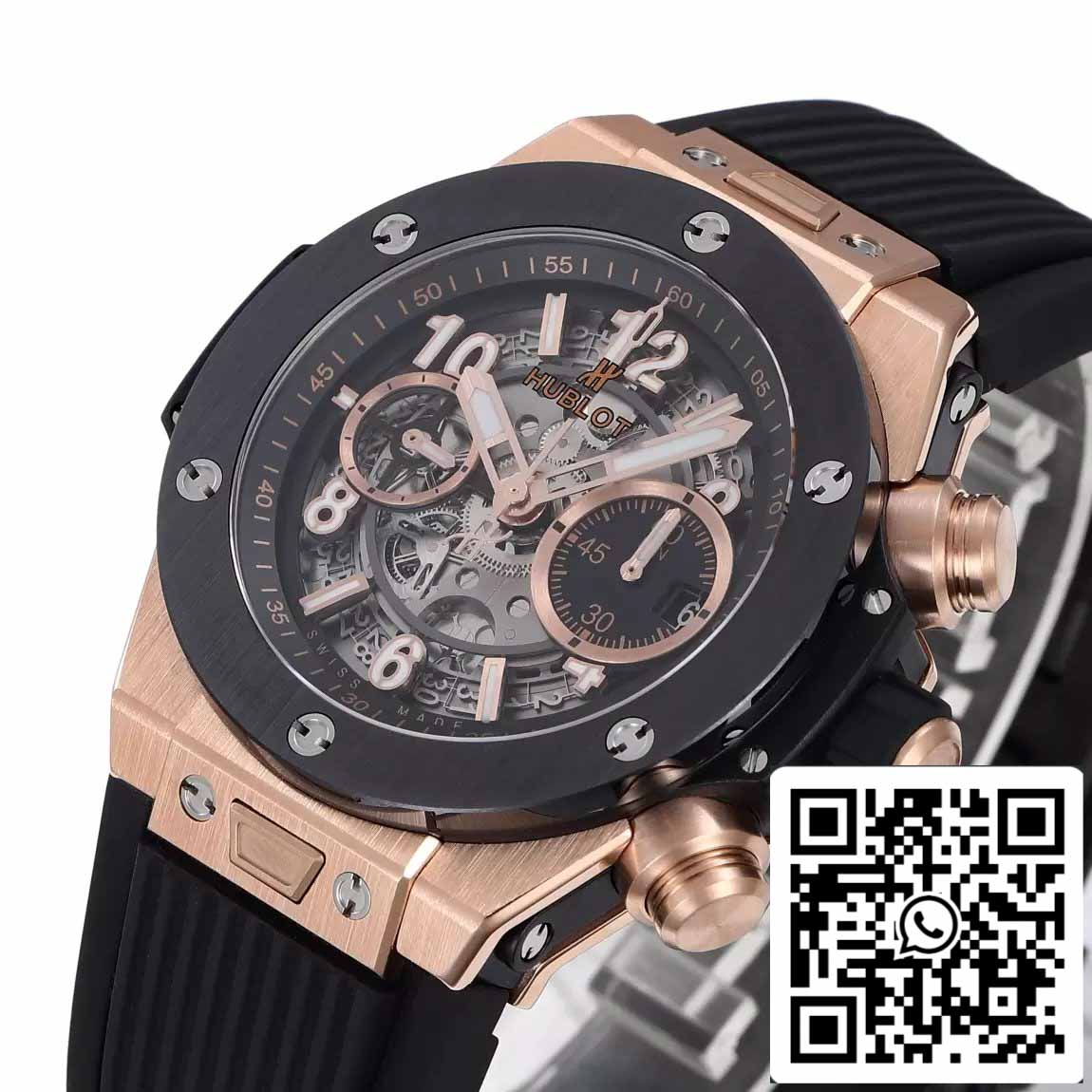 Hublot Big Bang Unico King Gold Black Ceramic 421.OM.1180.RX 1:1 Meilleure édition BBF Factory 