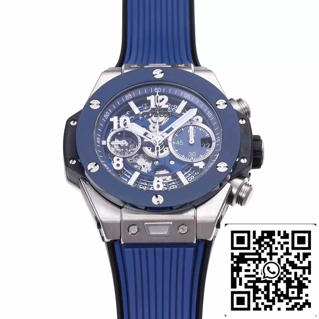 Hublot Big Bang Unico Titanium 441.NL.5171.RX 1:1 Best Edition BBF Factory Blue Strap Ceramic Bezel