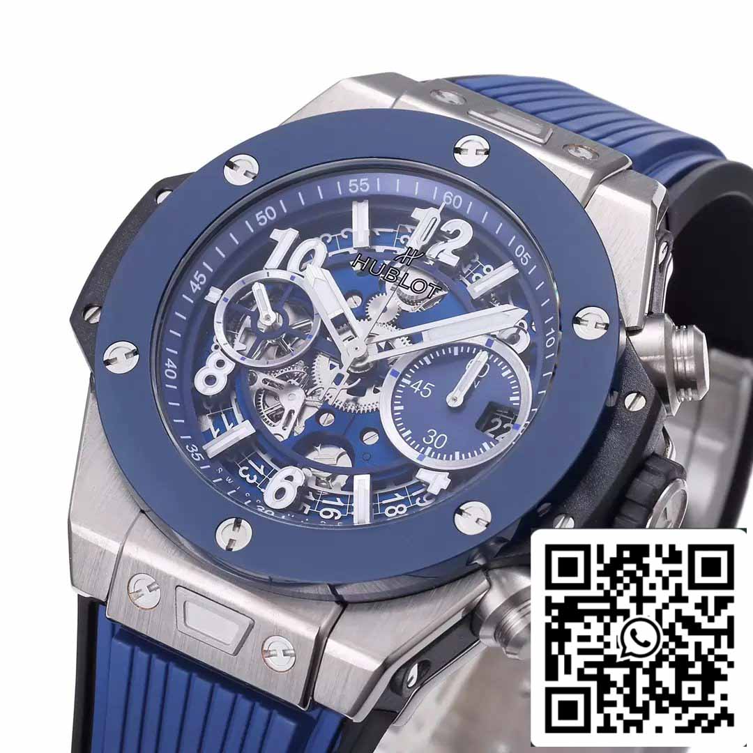 Hublot Big Bang Unico Titanium 441.NL.5171.RX 1:1 Best Edition BBF Factory Blue Strap Ceramic Bezel