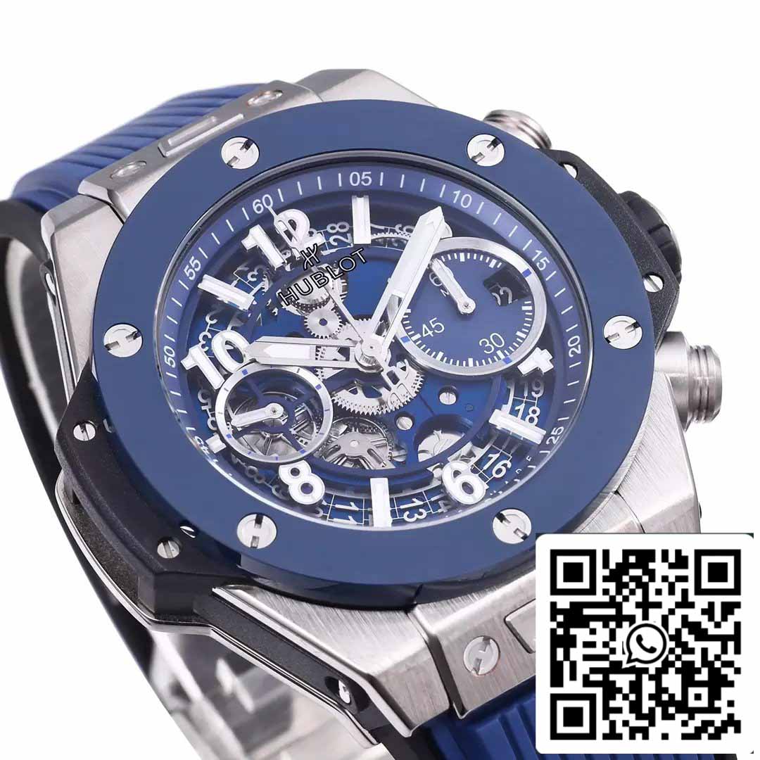 Hublot Big Bang Unico Titanium 441.NL.5171.RX 1:1 Best Edition BBF Factory Blue Strap Ceramic Bezel