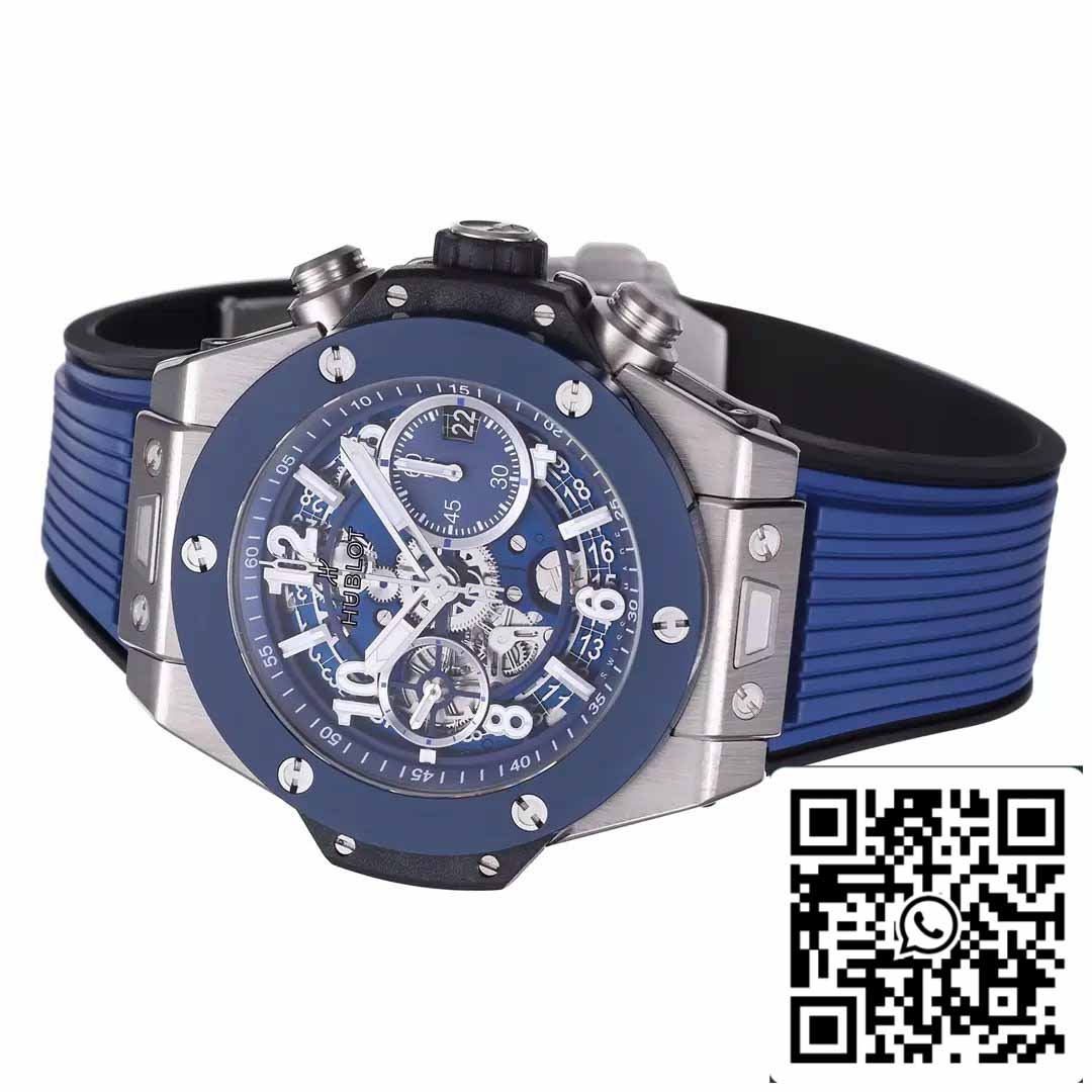 Hublot Big Bang Unico Titanium 441.NL.5171.RX 1:1 Best Edition BBF Factory Blue Strap Ceramic Bezel