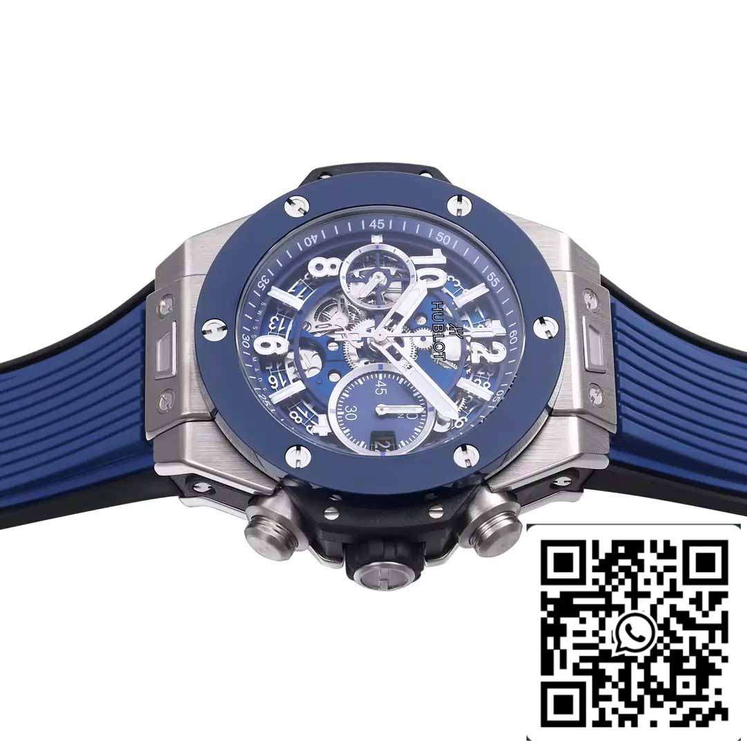 Hublot Big Bang Unico Titanium 441.NL.5171.RX 1:1 Best Edition BBF Factory Blue Strap Ceramic Bezel