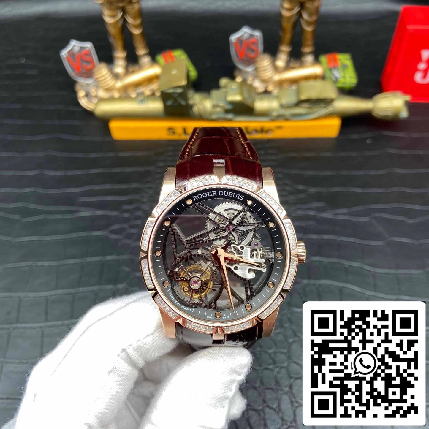 Roger Dubuis Excalibur RDDBEX0393 1:1 Meilleure édition BBR Factory V3 Tourbillon Cadran Squelette 