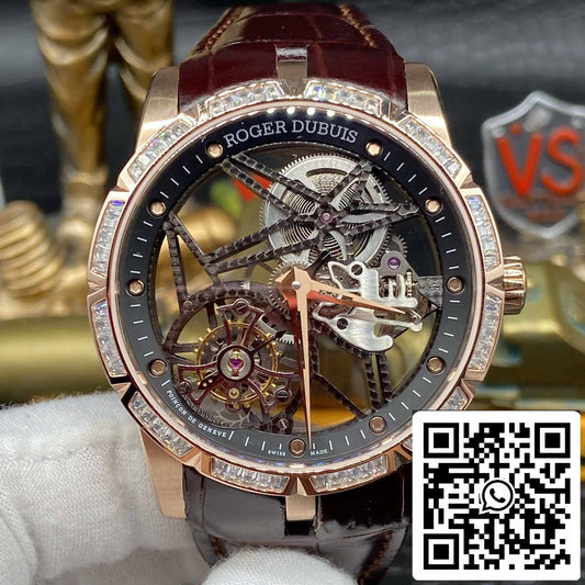 Roger Dubuis Excalibur RDDBEX0393 1:1 Meilleure édition BBR Factory V3 Tourbillon Cadran Squelette 