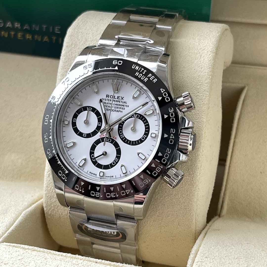 Replica Rolex Daytona m116500ln-0001  Best Edition BT Factory White Daytona Panda