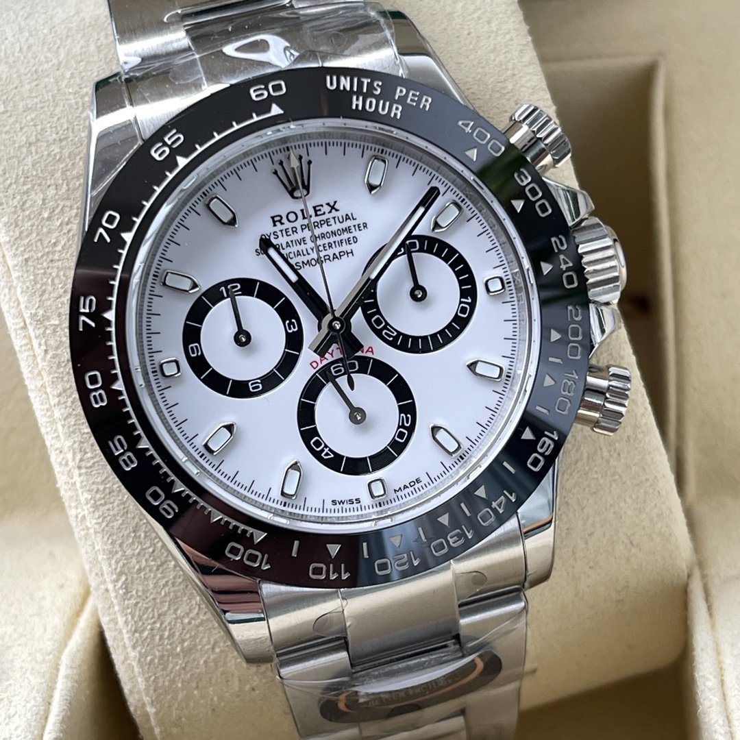 Replica Rolex Daytona m116500ln-0001  Best Edition BT Factory White Daytona Panda