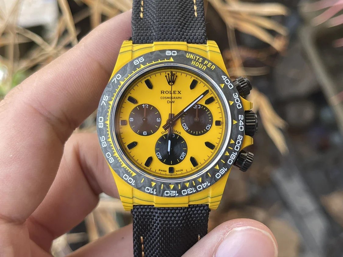 【Movimiento 4130 DIW Versión modificada】Serie Rolex Cosmograph Daytona con caja de fibra de carbono