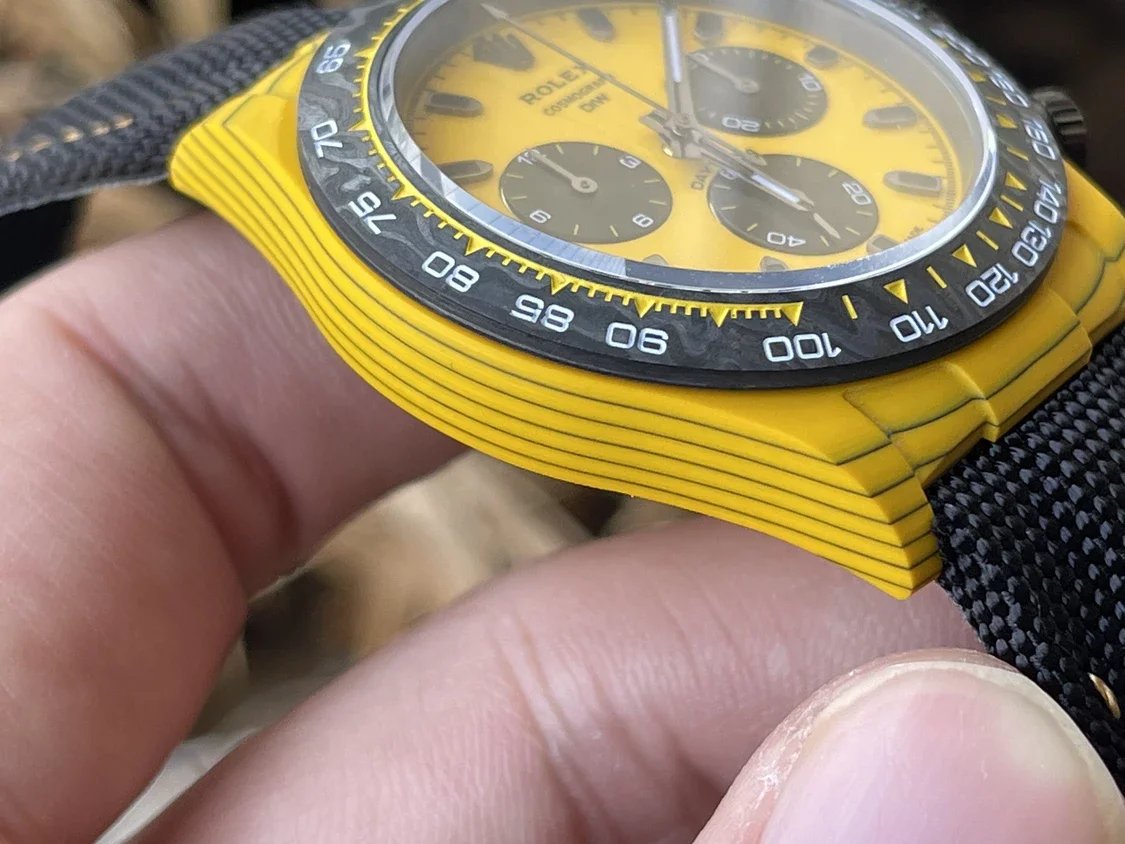 【Movimiento 4130 DIW Versión modificada】Serie Rolex Cosmograph Daytona con caja de fibra de carbono