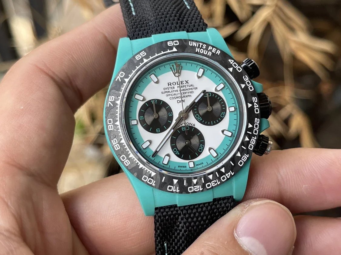 Serie Rolex Cosmograph Daytona con caja de fibra de carbono【Movimiento 4130 Versión modificada DIW】