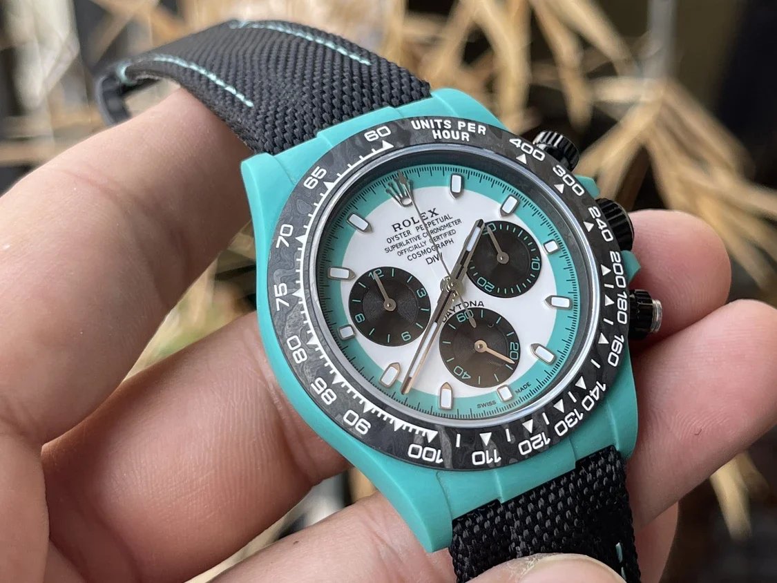 Serie Rolex Cosmograph Daytona con caja de fibra de carbono【Movimiento 4130 Versión modificada DIW】