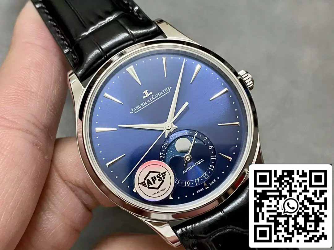 Jaeger-LeCoultre Master Ultra Thin MOON Q1368480 1:1 Meilleure édition APS Factory Cadran bleu