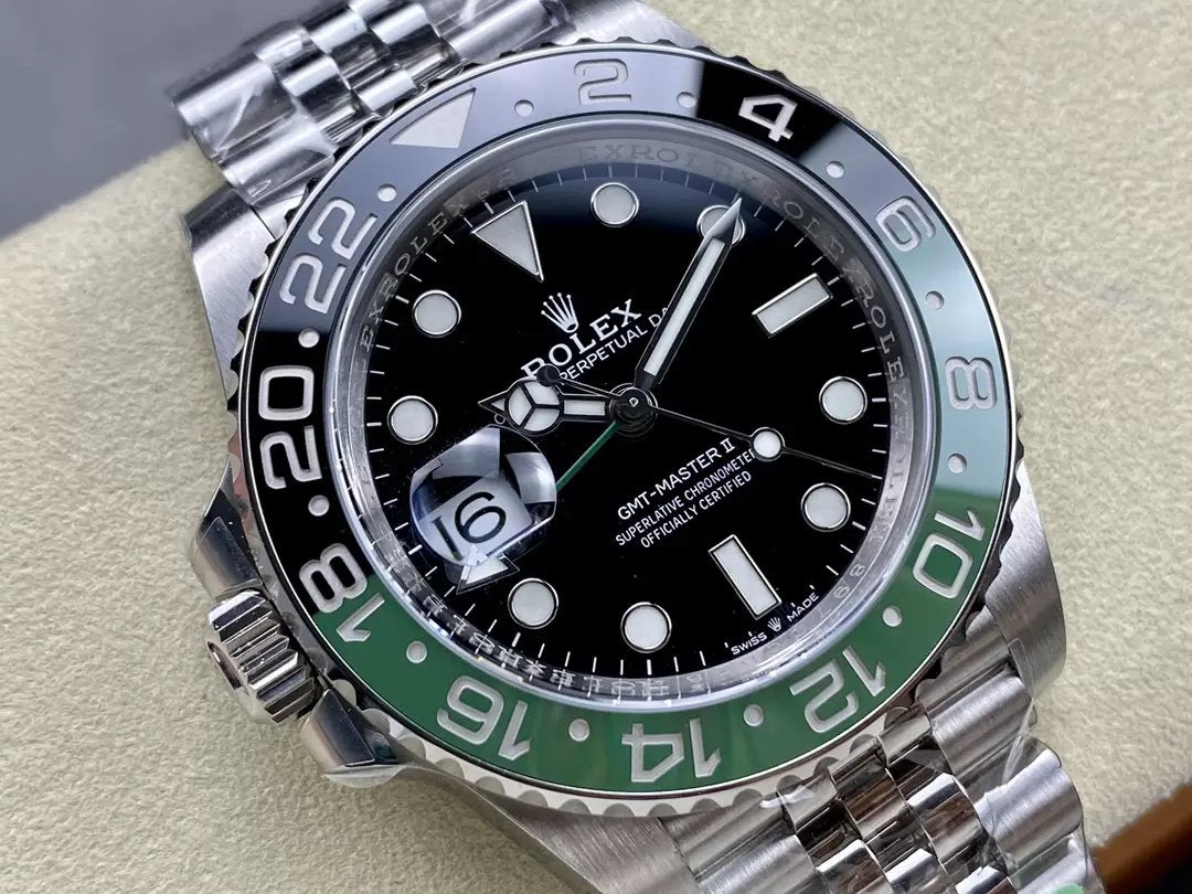 Rolex GMT Master II M126720VTNR-0001 Cinturino Jubilee 1:1 Best Edition C+ Lunetta in ceramica di fabbrica 