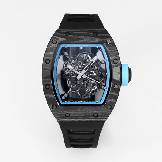 RICHARD MILLE RM055 Original redessiné 1:1 Meilleure édition BBR Factory 2024 Lunette bleue 