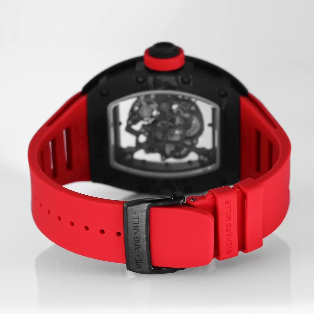 RICHARD MILLE RM055 Original redessiné 1:1 Meilleure édition BBR Factory 2024 Bracelet rouge 