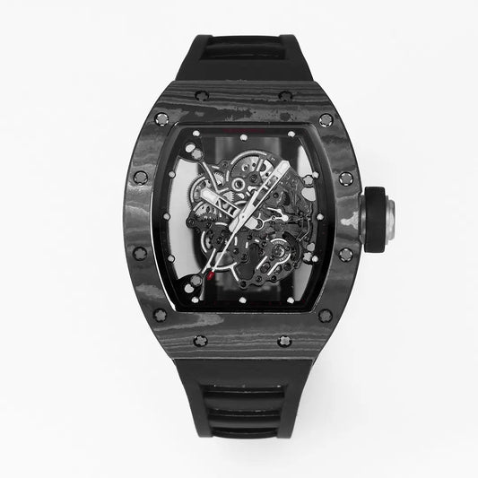 RICHARD MILLE RM055 Original redessiné 1:1 Meilleure édition BBR Factory 2024 Bracelet noir 