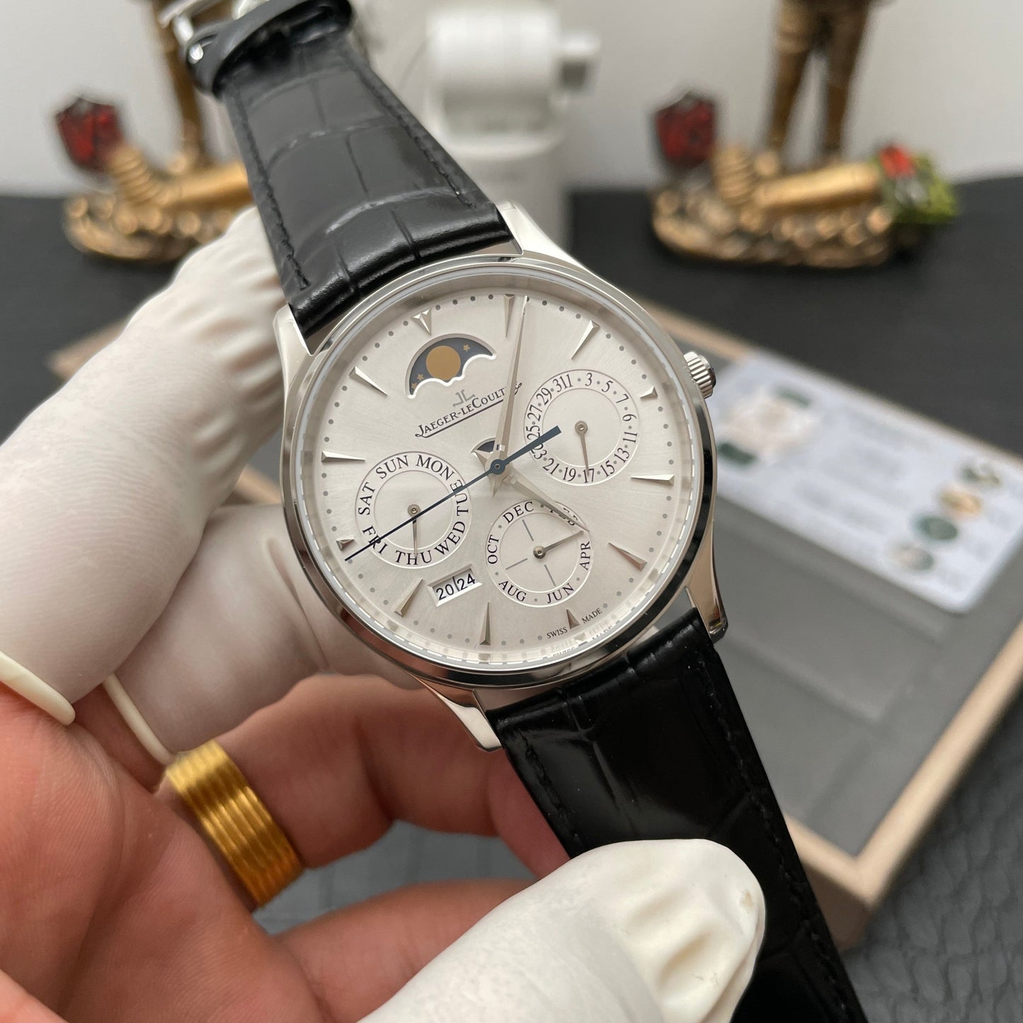 Jaeger LeCoultre Master Ultra Thin 130842J 1:1 Meilleure édition V9 Factory Cadran blanc Suisse ETA868