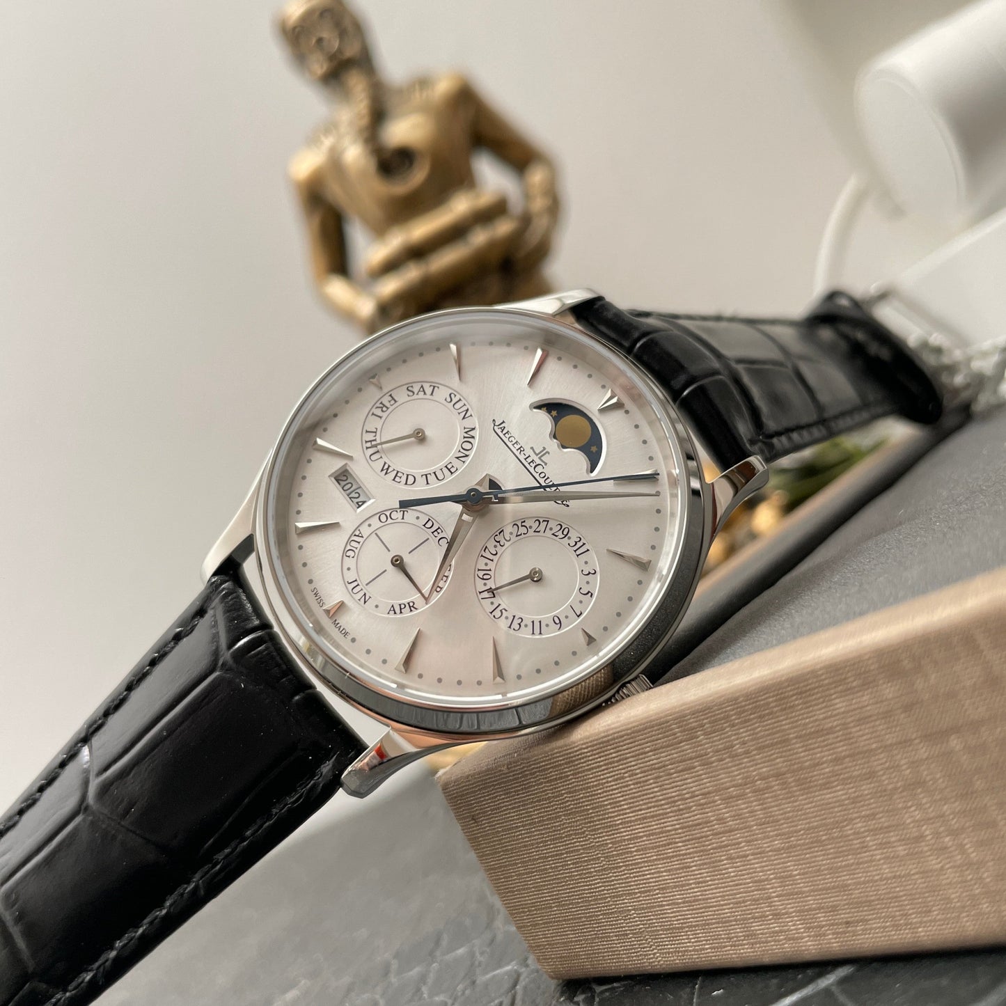 Jaeger LeCoultre Master Ultra Thin 130842J 1:1 Meilleure édition V9 Factory Cadran blanc Suisse ETA868