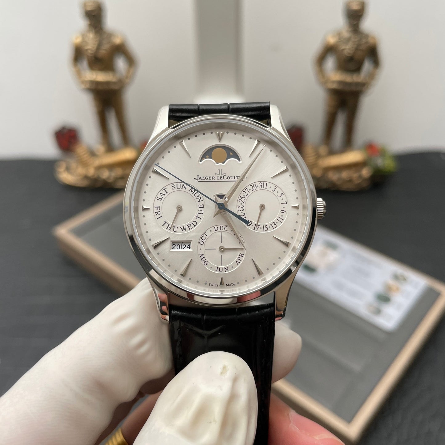 Jaeger LeCoultre Master Ultra Thin 130842J 1:1 Meilleure édition V9 Factory Cadran blanc Suisse ETA868