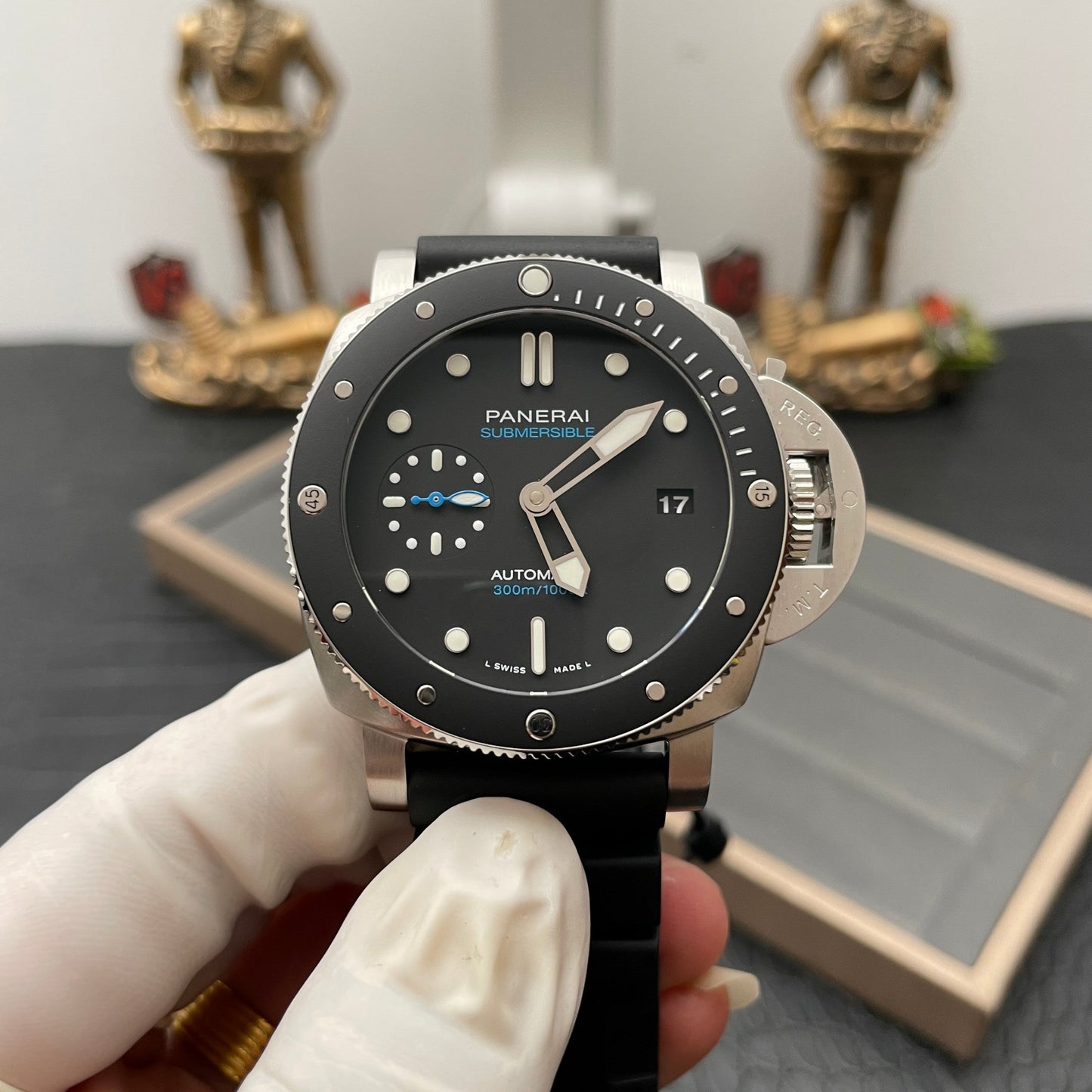 Panerai Submersible PAM00683 1:1 Meilleure édition VS Factory Cadran noir Suisse P9010