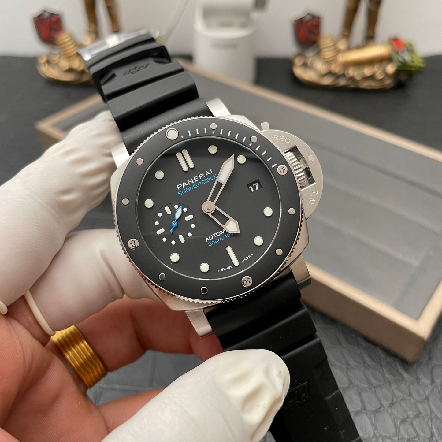 Panerai Submersible PAM00683 1:1 Meilleure édition VS Factory Cadran noir Suisse P9010