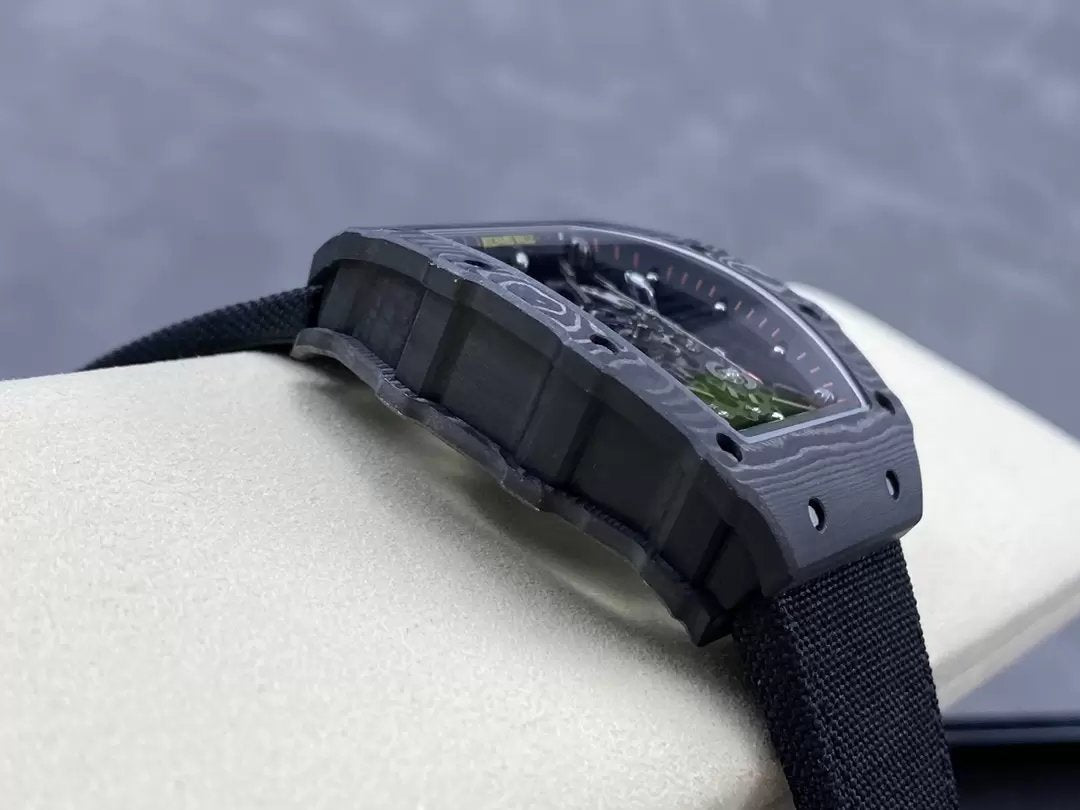 Richard Mille RM035-02 G+ Factory RM3502 Carbon NTPT Black Velcro Strap