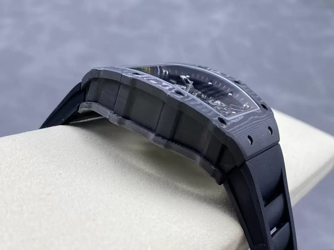 Richard Mille RM035-02 G+ Factory RM3502 Carbon NTPT Black Rubber Strap