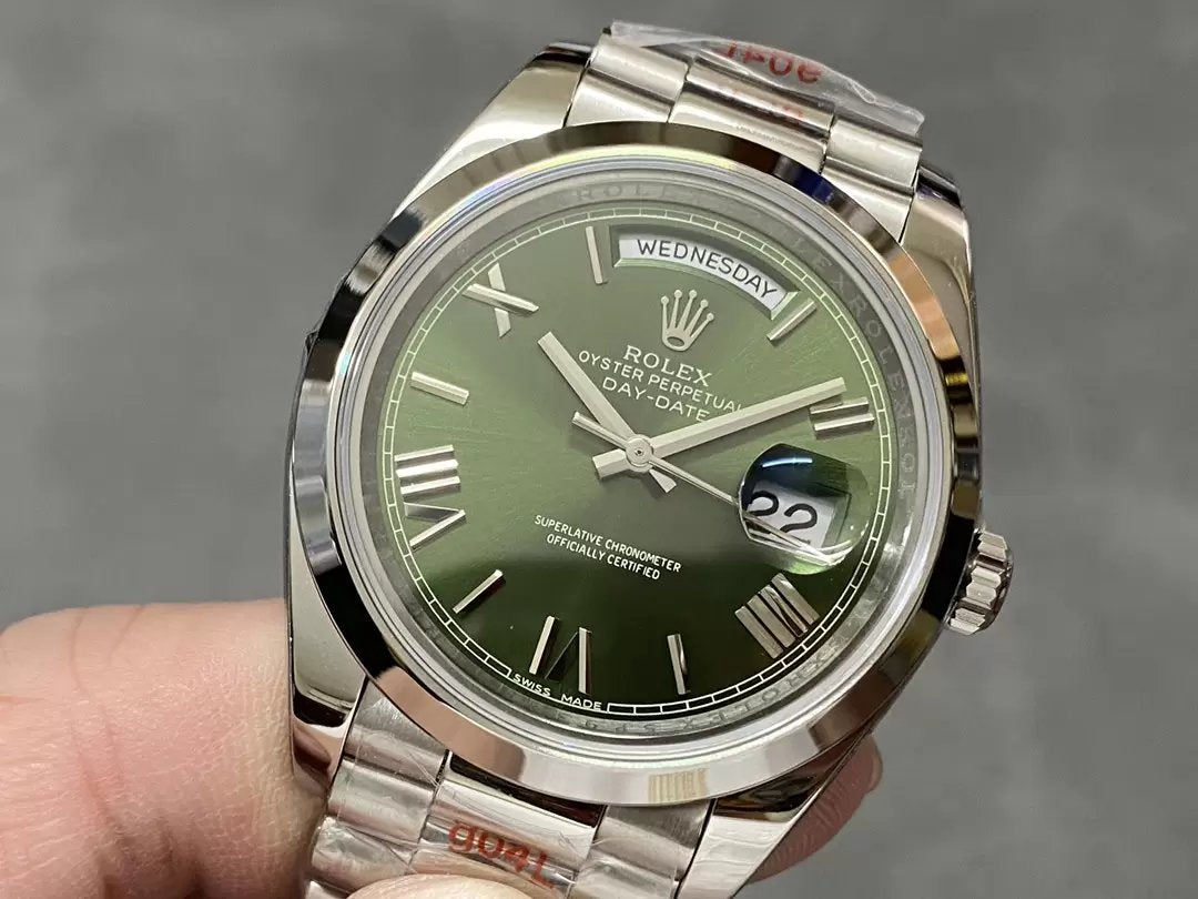 Rolex Day Date 40 - 228206-0027  QF Factory 1:1 Best Edition Green Dial