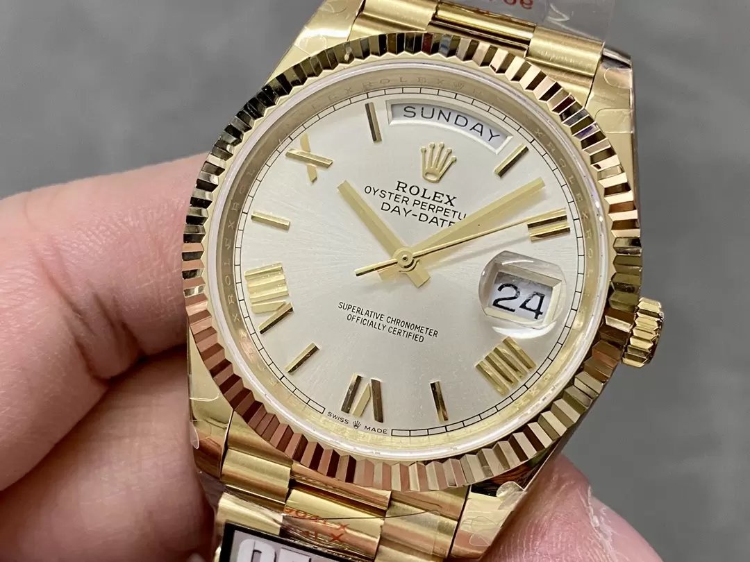 Rolex Day Date 40 m228238-0042  Silver Dial 1:1 Best Edition Counterweight Version 183 Gram QF Factory