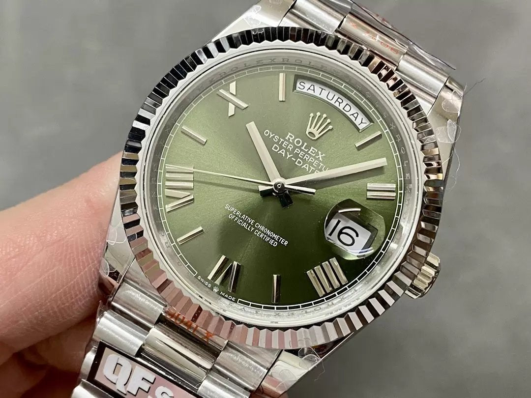 Rolex Day Date 40 m228236-0008  Green Dial 1:1 Best Edition Counterweight Version 183 Gram QF Factory