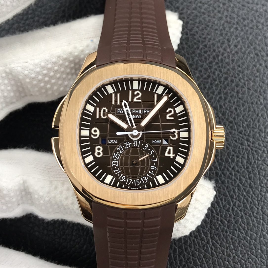 Patek Philippe Aquanaut 5164R-001 1:1 Melhor Edição ZF Factory Mostrador Marrom